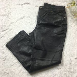 Newport News Jeanology 100% Leather Pants - Sz 14P